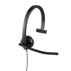 Słuchawki z mikrofonem Logitech USB Headset H570e