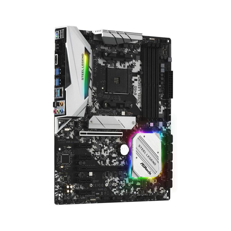 Płyta główna Asrock B450 STEEL LEGEND (AM4 4x DDR4 DIMM ATX CrossFireX)