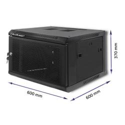 QOLTEC SZAFA RACK 19" | 6U | 600X370X600 | PERFOROWANE DRZWI