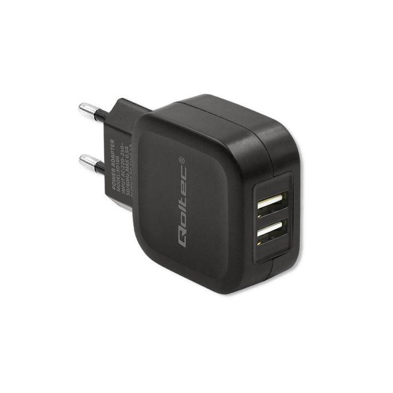 Ładowarka sieciowa Qoltec 50186 (3400 mA 17W USB)