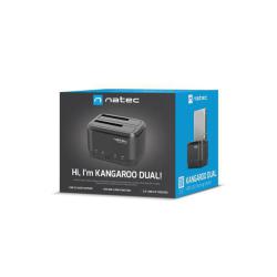 Stacja dokująca HDD/SSD Natec Kangaroo Dual SATA 2.5" + 3.5" USB 3.0 + zasilacz