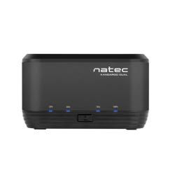 Stacja dokująca HDD/SSD Natec Kangaroo Dual SATA 2.5" + 3.5" USB 3.0 + zasilacz