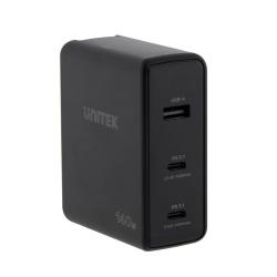 UNITEK ŁADOWARKA GAN 2X USB-C, USB-A, 140W