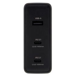 UNITEK ŁADOWARKA GAN 2X USB-C, USB-A, 140W