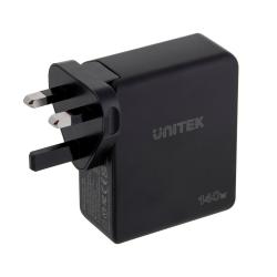 UNITEK ŁADOWARKA GAN 2X USB-C, USB-A, 140W