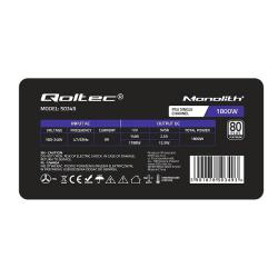 QOLTEC ZASILACZ PCI-E 1800W | 80 PLUS PLATINUM | GAMING MINER