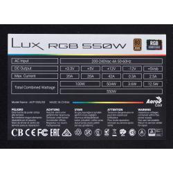 Zasilacz Aerocool LUX AEROPGSLUXRGB-550 (550 W 120 mm)