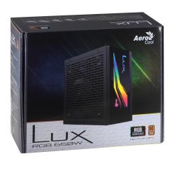 Zasilacz Aerocool LUX AEROPGSLUXRGB-650 (650 W 120 mm)