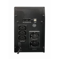 ENERGENIE ZASILACZ AWARYJNY UPS AVR 2000VA LCD, 3X C13, 2X SCHUKO, USB, RJ45