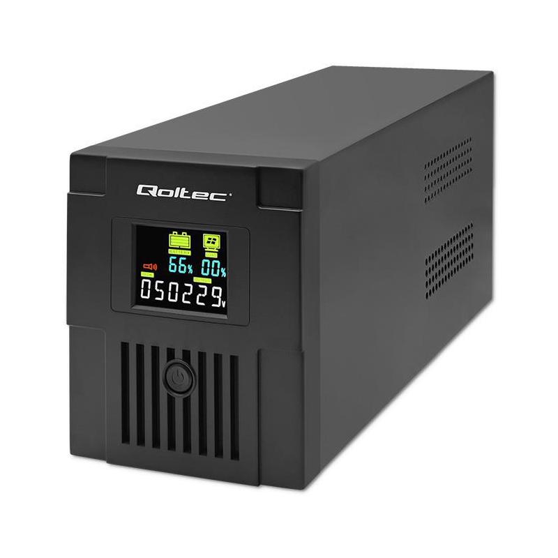 Zasilacz awaryjny UPS Qoltec Monolith | 1500VA | 900W | LCD | USB