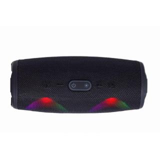 GEMBIRD PRZENOŚNY GŁOŚNIK BLUETOOTH LED RMS 2X 5W, WBUDOWANY MIKROFON, KOLOR CZARNY, USB, AUX, MICROSD