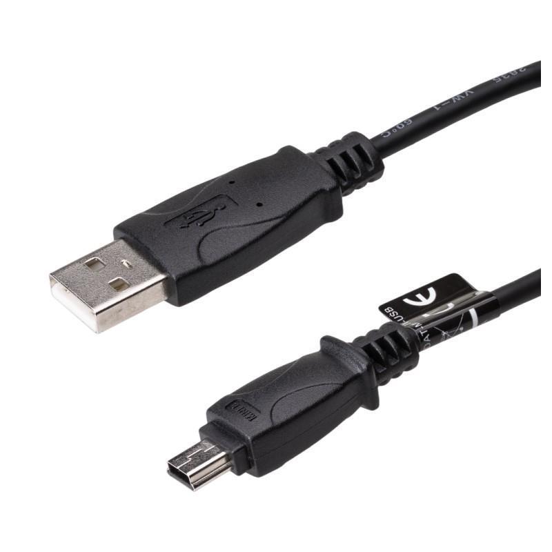 Kabel USB 2.0 Akyga AK-USB-22 USB A(M) - mini USB B(M) 5-pin 1m czarny