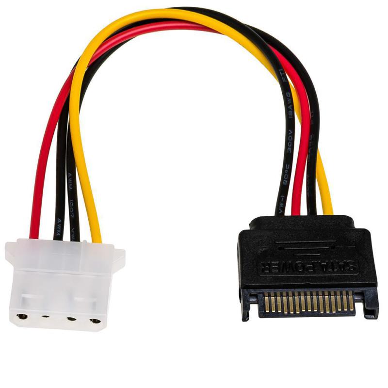 Kabel adapter Akyga AK-CA-11 SATA (M) - Molex (F) 0,15m