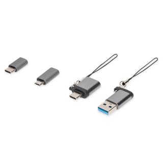 Adapter USB DIGITUS PREMIUM - zestaw 4 częściowy