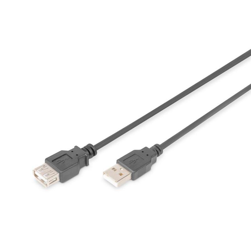 Przedłużacz DIGITUS AK-300202-050-S USB 2.0 5m czarny