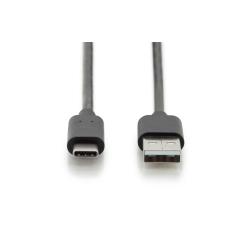 Kabel USB 2.0 DIGITUS HighSpeed Typ USB C/A M/M czarny 3m