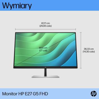 MONITOR HP LED 27" E27 G5 (6N4E2AA)