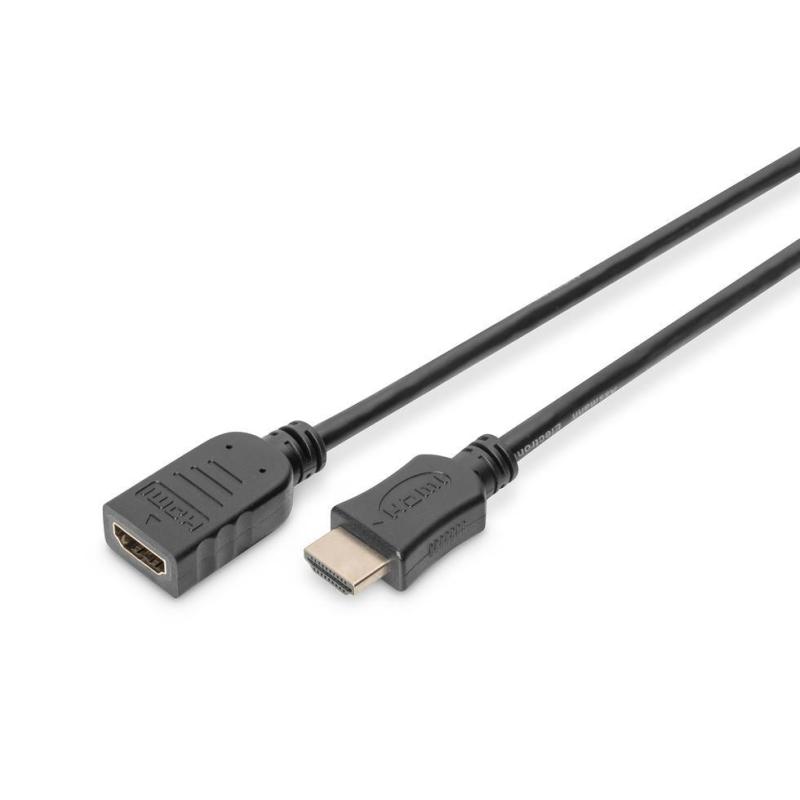 Przedłużacz HDMI DIGITUS AK-330201-030-S Ethernet 1.4 GOLD 3m czarny