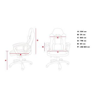 Fotel dla graczy GENESIS SX33 Czarny/Niebieski