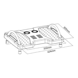 Podnóżek ergonomiczny regulowany kat Ergo Office ER-412