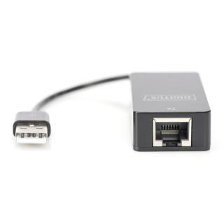 Przedłużacz/Extender USB 1.1 po skrętce Cat.5e/6 UTP/SFP do 45m, czarny, 20cm