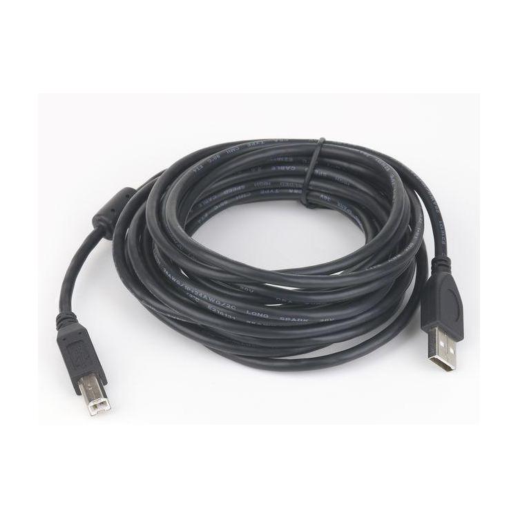 Kabel USB 2.0 typu AB AM-BM 1.8m FERRYT czarny