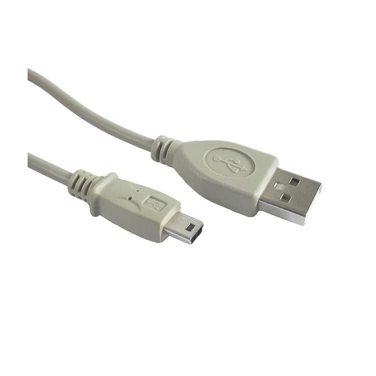 Kabel miniUSB 2.0 CANON 5pin 1.8m szary