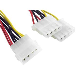 Kabel rozdzielacz zasilania 1xMOLEX/2xMOLEX