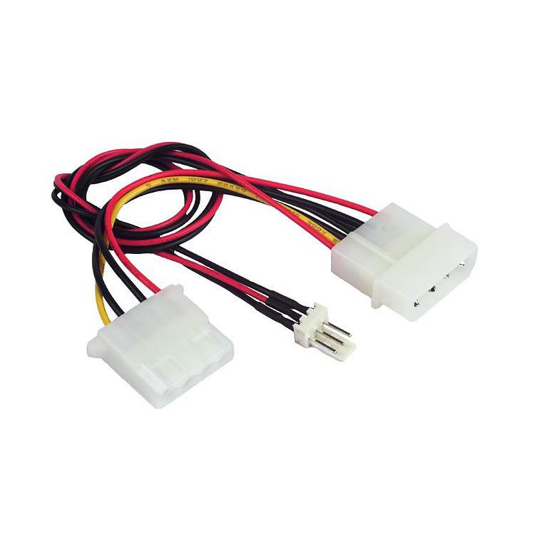 Kabel rozdzielacz zasilania 2xMOLEX/1x3PIN dla wentylatora