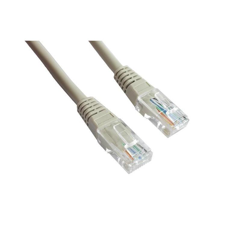 Patch cord kat.5e osłonka zalewana 0.5M szary