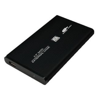 Obudowa aluminiowa do HDD 2,5'SATA,USB,czarna