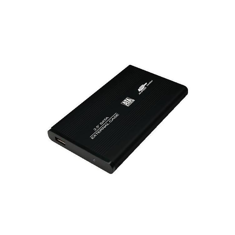 Obudowa aluminiowa do HDD 2,5'SATA,USB,czarna