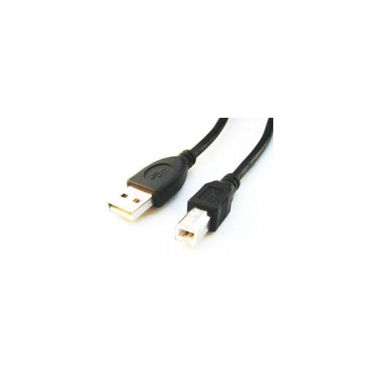 Kabel USB 2.0 typu AB AM-BM 1.8m czarny