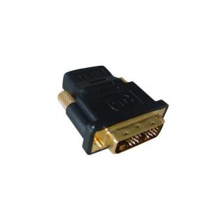 Adapter HDMI(F)- DVI(M) pozłacane końcówki