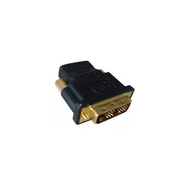 Adapter HDMI(F)- DVI(M) pozłacane końcówki