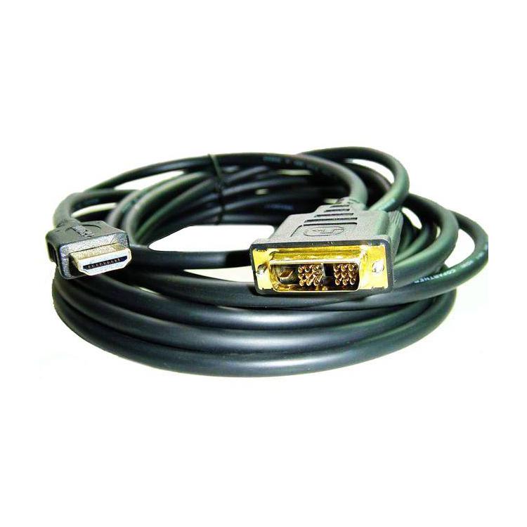 Kabel HDMI-DVI 7.5M (pozłacane końcówki)