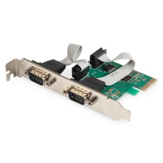 Karta rozszerzeń/Kontroler PCI Express RS232 Serial Port, 2xDB9, Chipset: ASIX99100