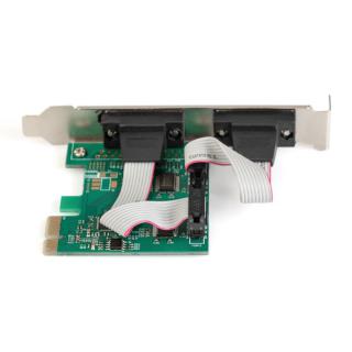 Karta rozszerzeń/Kontroler PCI Express RS232 Serial Port, 2xDB9, Chipset: ASIX99100