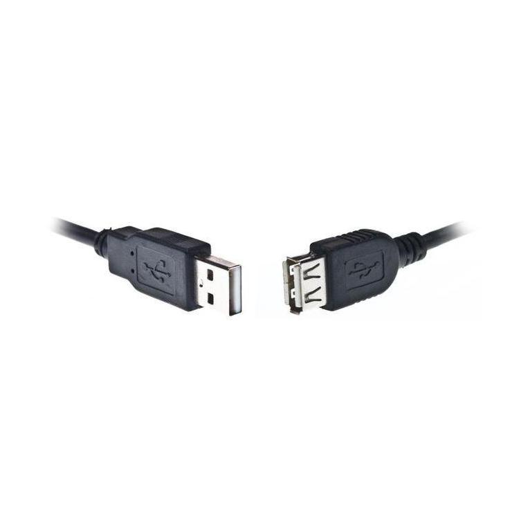 Przedluzacz USB 2.0 typu AM-AF 1.8m czarny