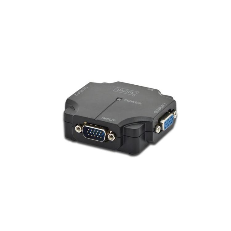 Mini Rozdzielacz/Splitter VGA 2-portowy, 350MHz 1080p 60Hz FHD