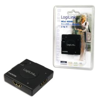 Mini przełącznik wzmacniacza HDMI 3na1