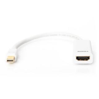 Kabel adapter Displayport 1080p 60Hz FHD Typ miniDP/HDMI A M/Ż biały 0,15m