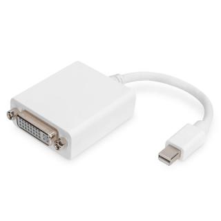 Kabel adapter Displayport 1080p 60Hz FHD Typ miniDP/DVI-I (24+5) M/Ż 0,15m Biały