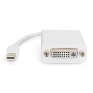 Kabel adapter Displayport 1080p 60Hz FHD Typ miniDP/DVI-I (24+5) M/Ż 0,15m Biały