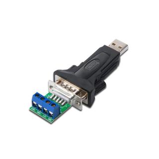 Konwerter/Adapter USB 2.0 do RS485 (DB9) z kablem USB A M/Ż dł. 80cm