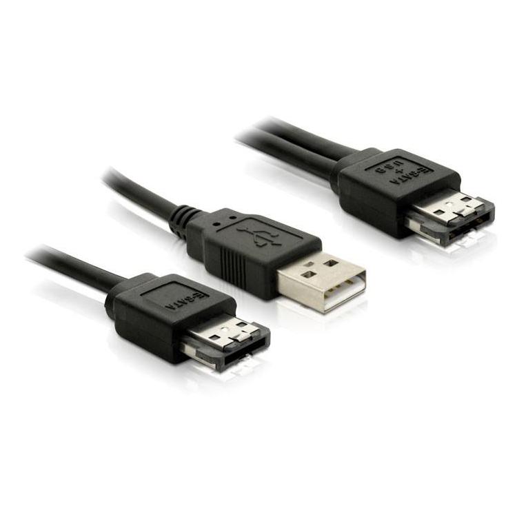 Kabel eSata Power(M)- eSata(M) + USB 1m