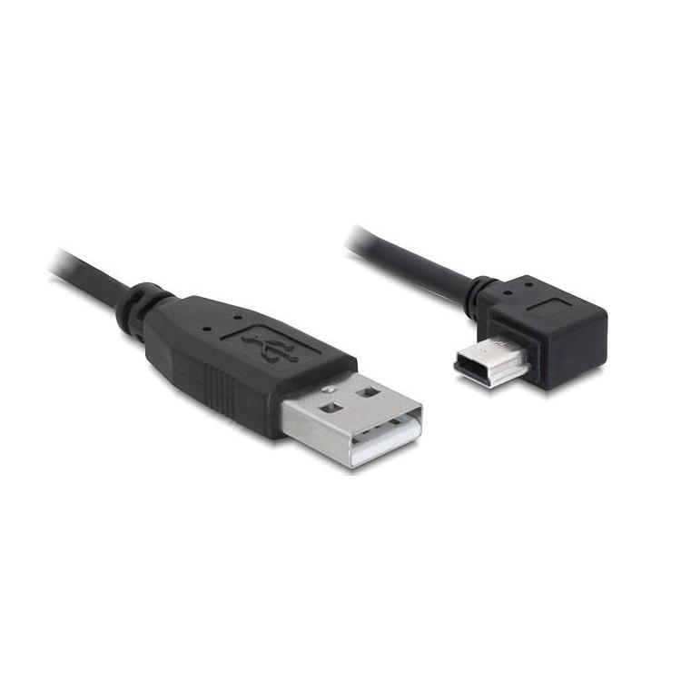 Kabel USB A(M)- Mini USB BM5P(M) kątowy 2m