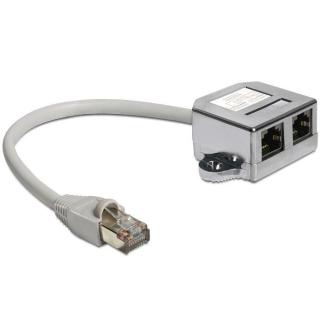 Adapter Rozdzielacz LAN 1xRJ45/2xRJ45 Ethernet