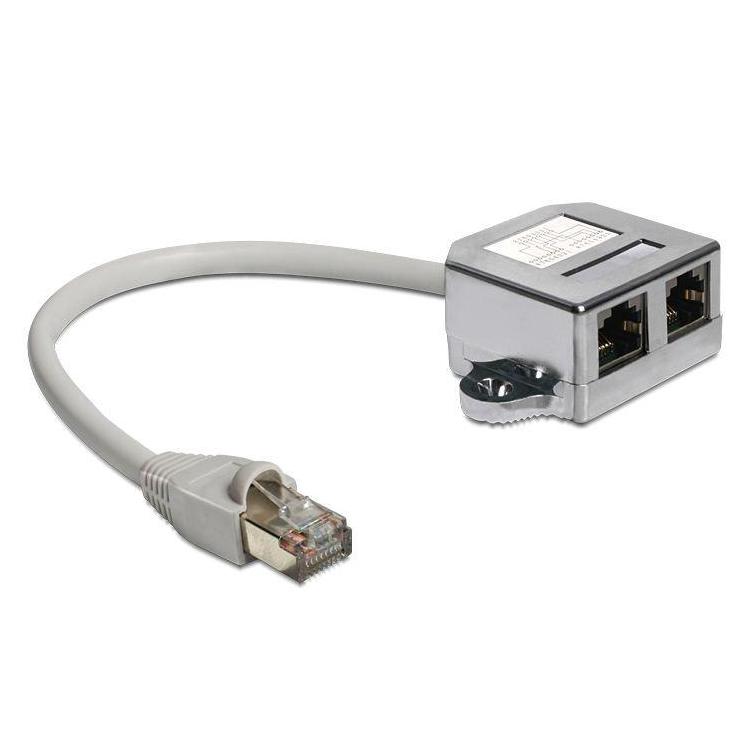 Adapter Rozdzielacz LAN 1xRJ45/2xRJ45 Ethernet