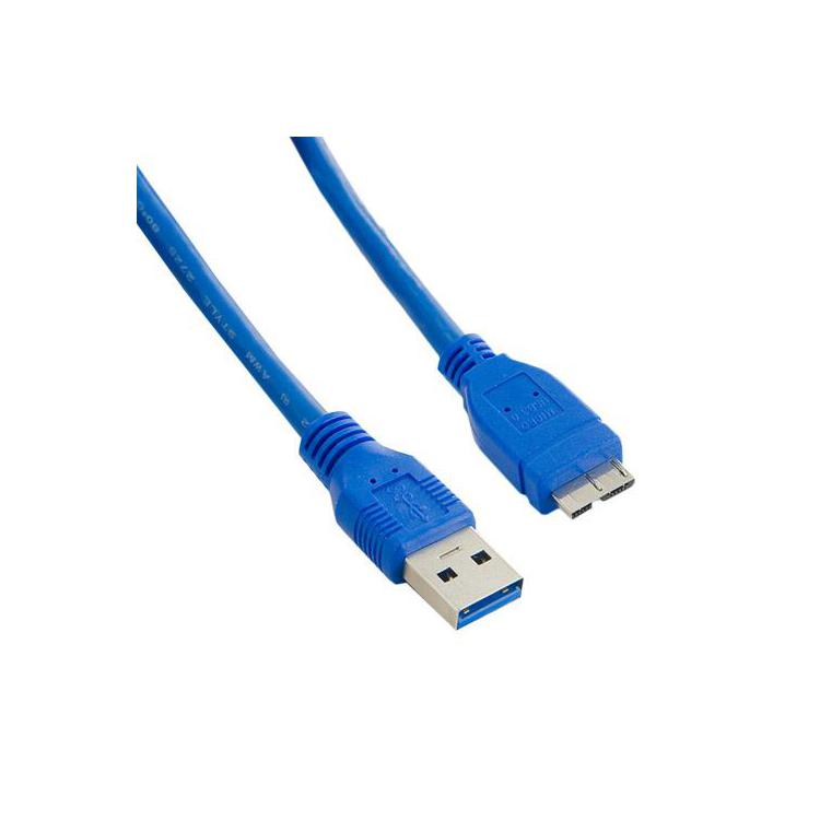 Kabel USB 3.0 AM- Micro BM 5.0m|niebieski